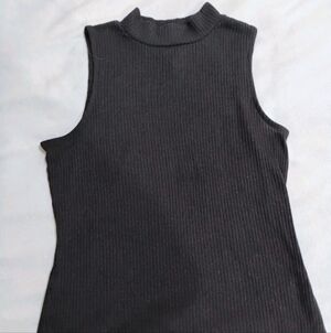 Arizona Jean Company Black Ribbed Tank Top